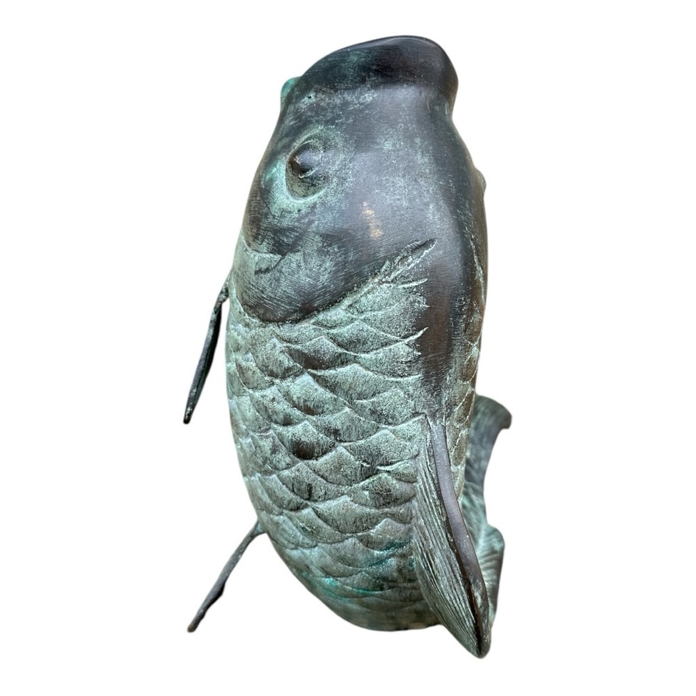 Vintage Decorative metal koi Fish Sculpture - Picture 5 of 10